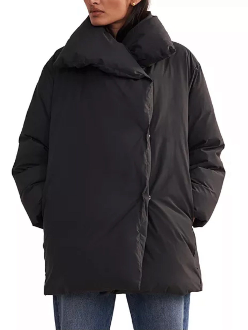 Jenni Kanye après black down filled puffer jacket